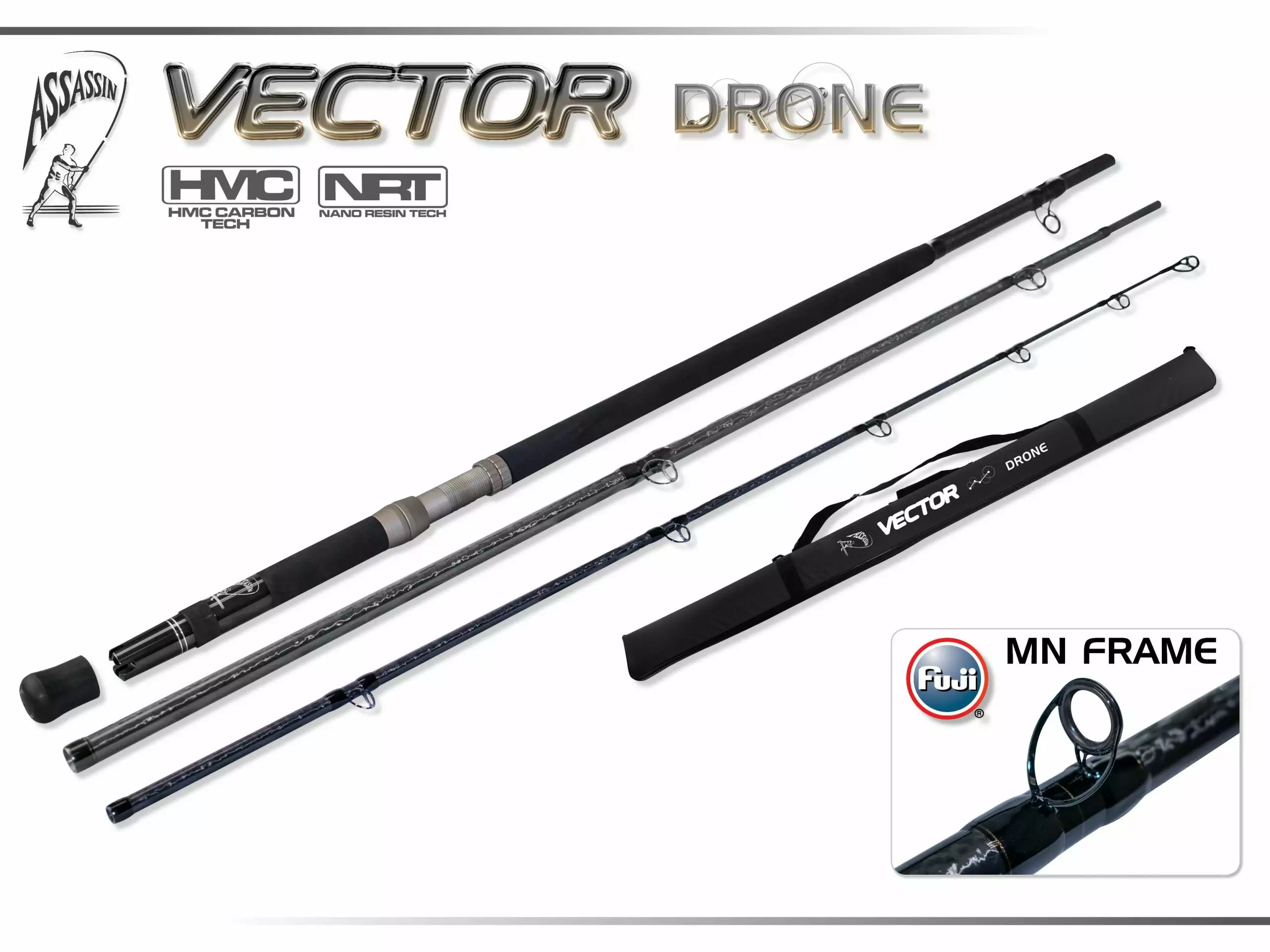 Assassin Vector Drone Rod 12'6 X-Heavy 1 Assassin Vector Drone Rod 12'6 X-Heavy